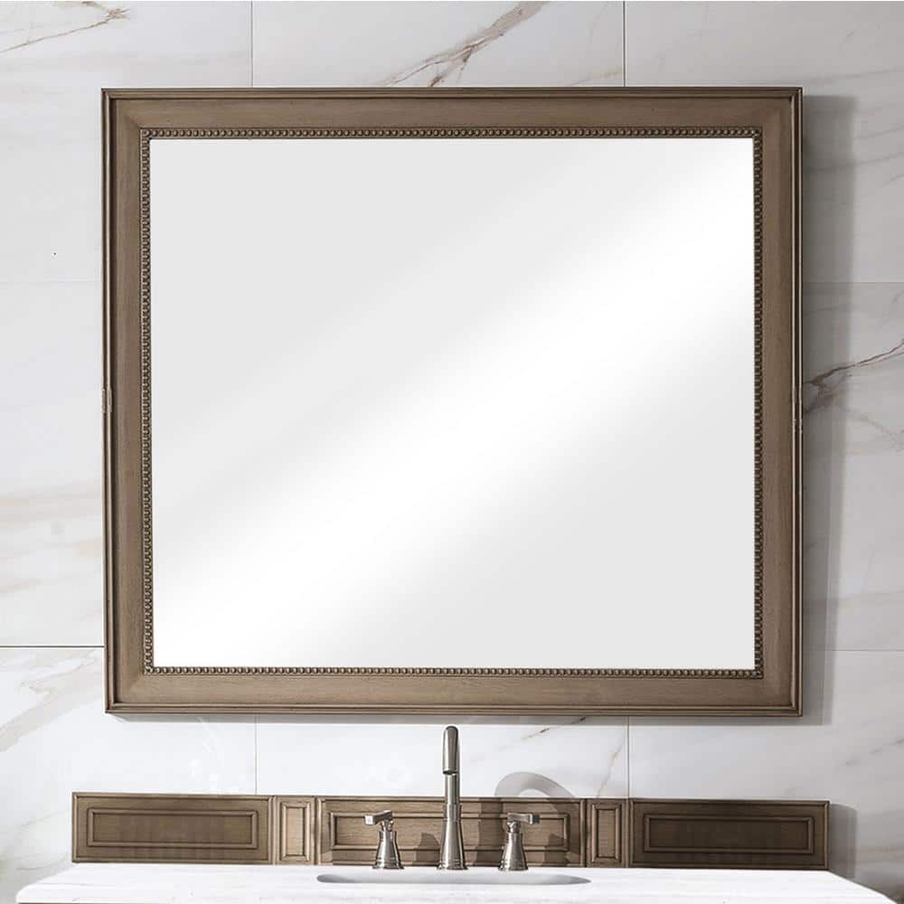 James Martin Vanities Bristol 44" x 40" Whitewashed Walnut Vanity Mirror