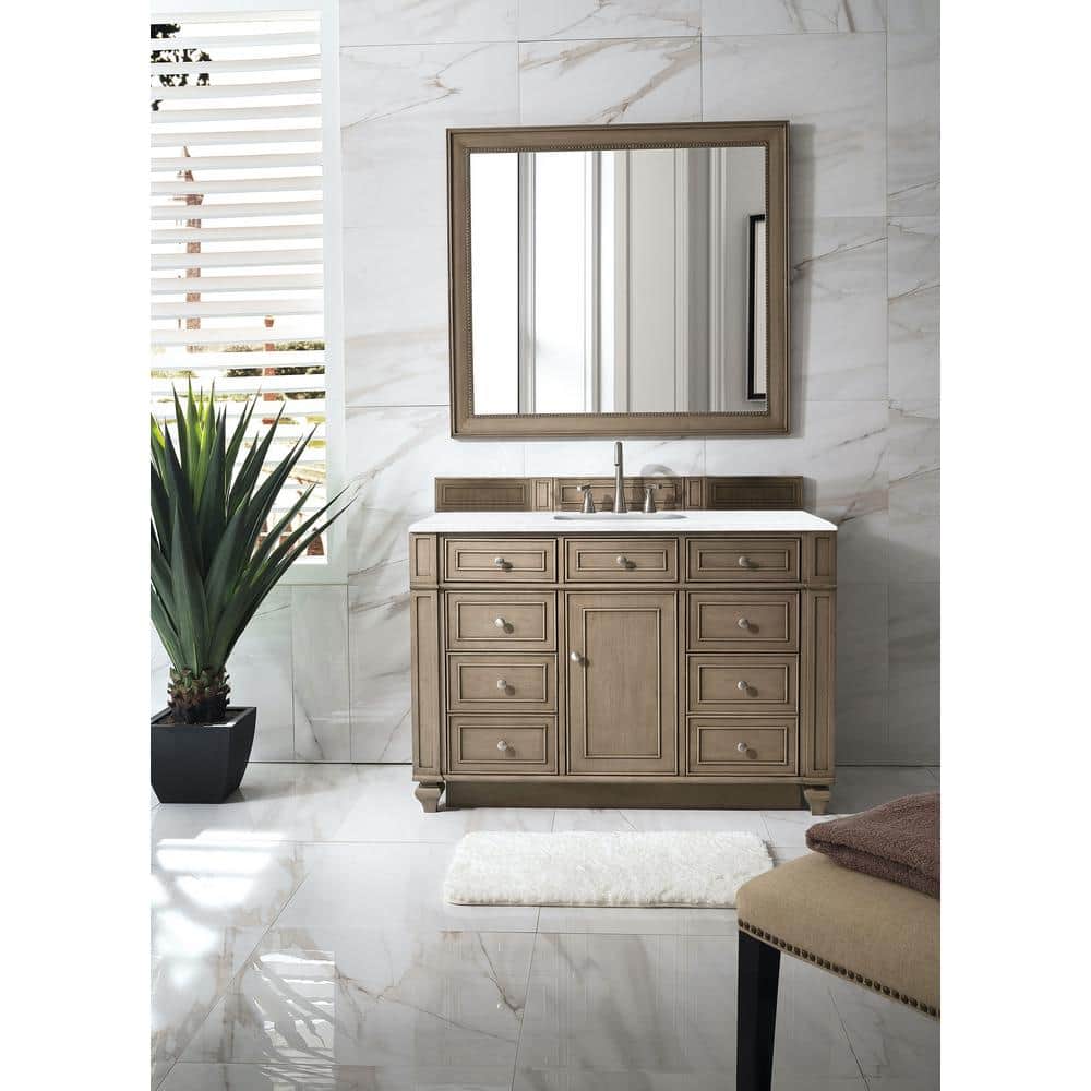 James Martin Vanities Bristol 44" x 40" Whitewashed Walnut Vanity Mirror