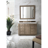 James Martin Vanities Bristol 44" x 40" Whitewashed Walnut Vanity Mirror