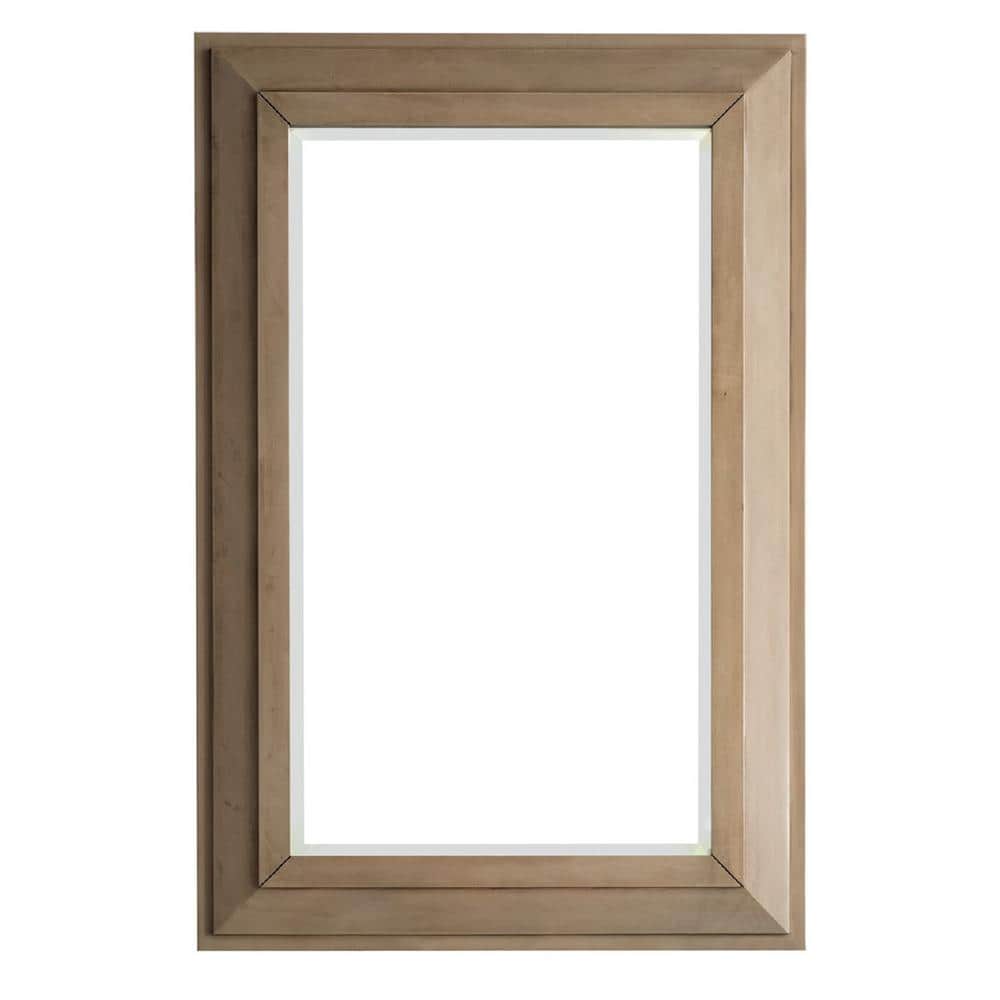 James Martin Vanities Portland 30.4" x 42" Whitewashed Walnut Rectangular Wall Mirror