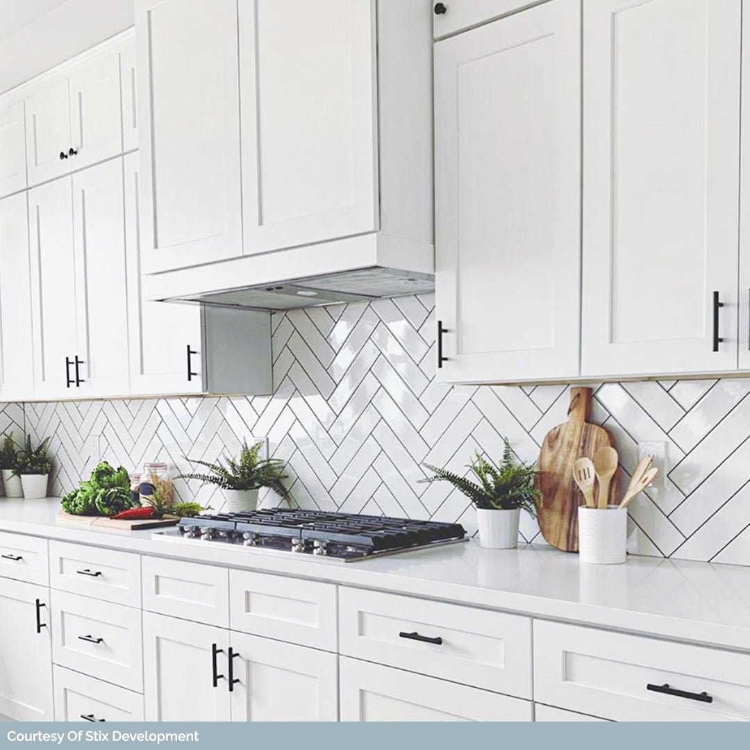 Tilebar Basic White 4x12 Polished Ceramic Subway Wall Tile
