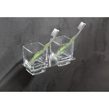 ANZZI Caster 3 Series Dual Toothbrush Holder in Brushed Nickel