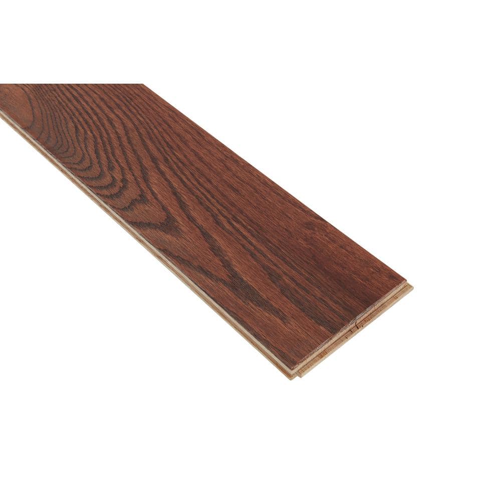 Bruce American Vintage Wildly Cherry Red Oak 3/4 in. T x 5 in. W Wire Brushed Solid Hardwood Flooring (23.5 sq.ft./ctn)