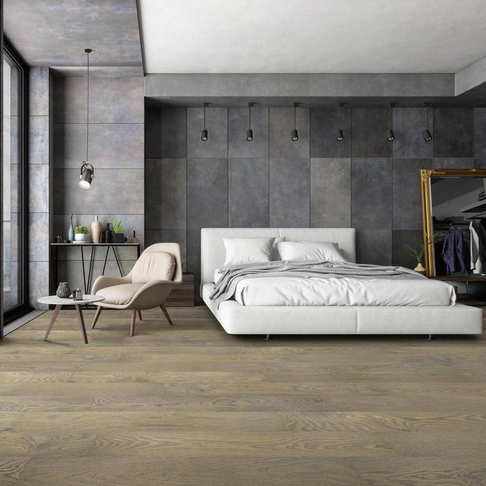 A&A Surfaces Woodridge Willrow Oak 0.28 in. x 6.5 in. Waterproof Wire Brushed Engineered Hardwood Flooring (1040.16 sq. ft./pallet)