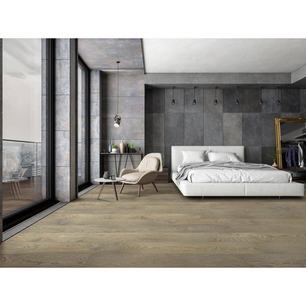 A&A Surfaces Woodridge Willrow Oak 0.28 in. x 6.5 in. Waterproof Wire Brushed Engineered Hardwood Flooring (21.67 sq. ft./case)