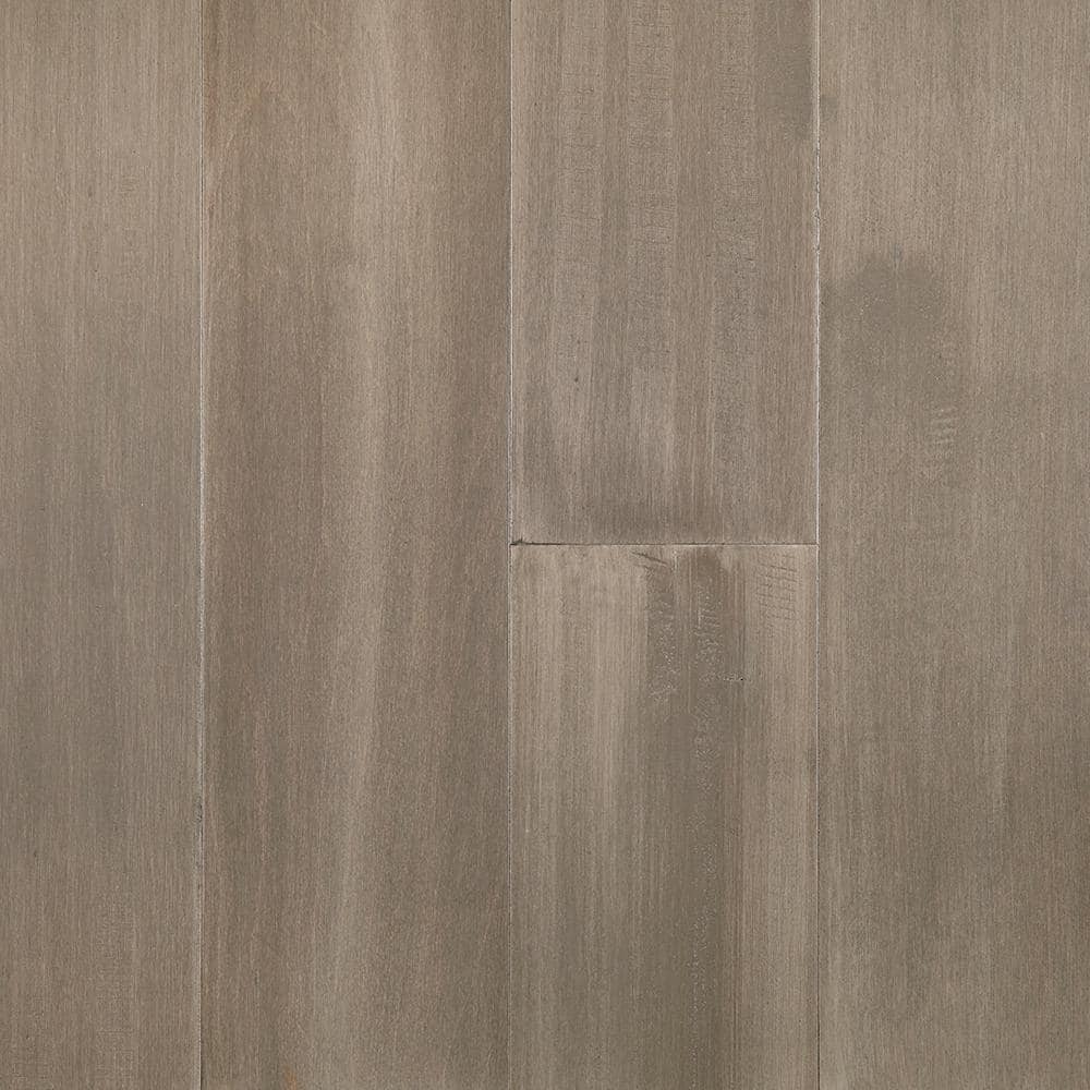 OptiWood Winter Stone Birch 2/7 in.  T x 5 in. W Click Lock Hand Scraped Engineered Hardwood Flooring (16.7 sq.ft./case)