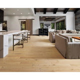 Mohawk Patton Avenue Winter Wheat Oak 0.5 in. T x 5 in. W Wirebrushed Engineered Hardwood Flooring (29.54 sq. ft./case)