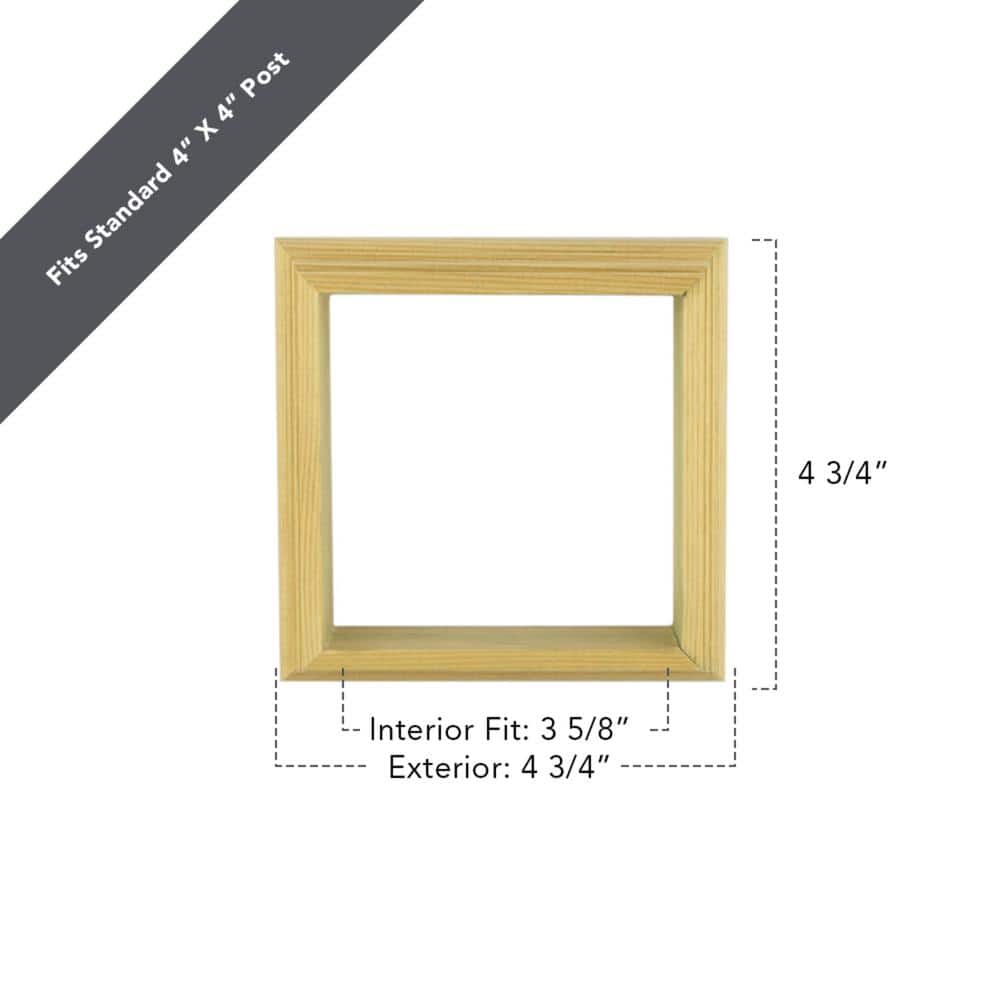 4 in. x 4 in. Pressure-Treated Wood Post Skirt