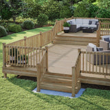 Deckorators 4 in. x 4 in. Newport Copper High Top Cedar Wood Post Cap