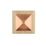 Deckorators 4 in. x 4 in. Newport Copper High Top Cedar Wood Post Cap