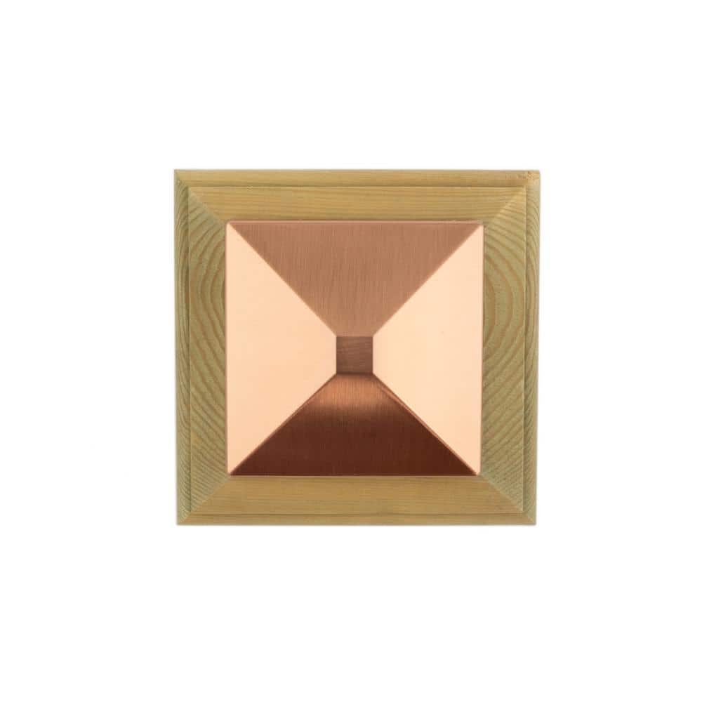 Deckorators 4 in. x 4 in. Newport Copper High Top Pressure Treated Wood Post Cap
