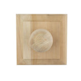 Deckorators 6 in. x 6 in. Newport Ball Top Cedar Wood Post Cap