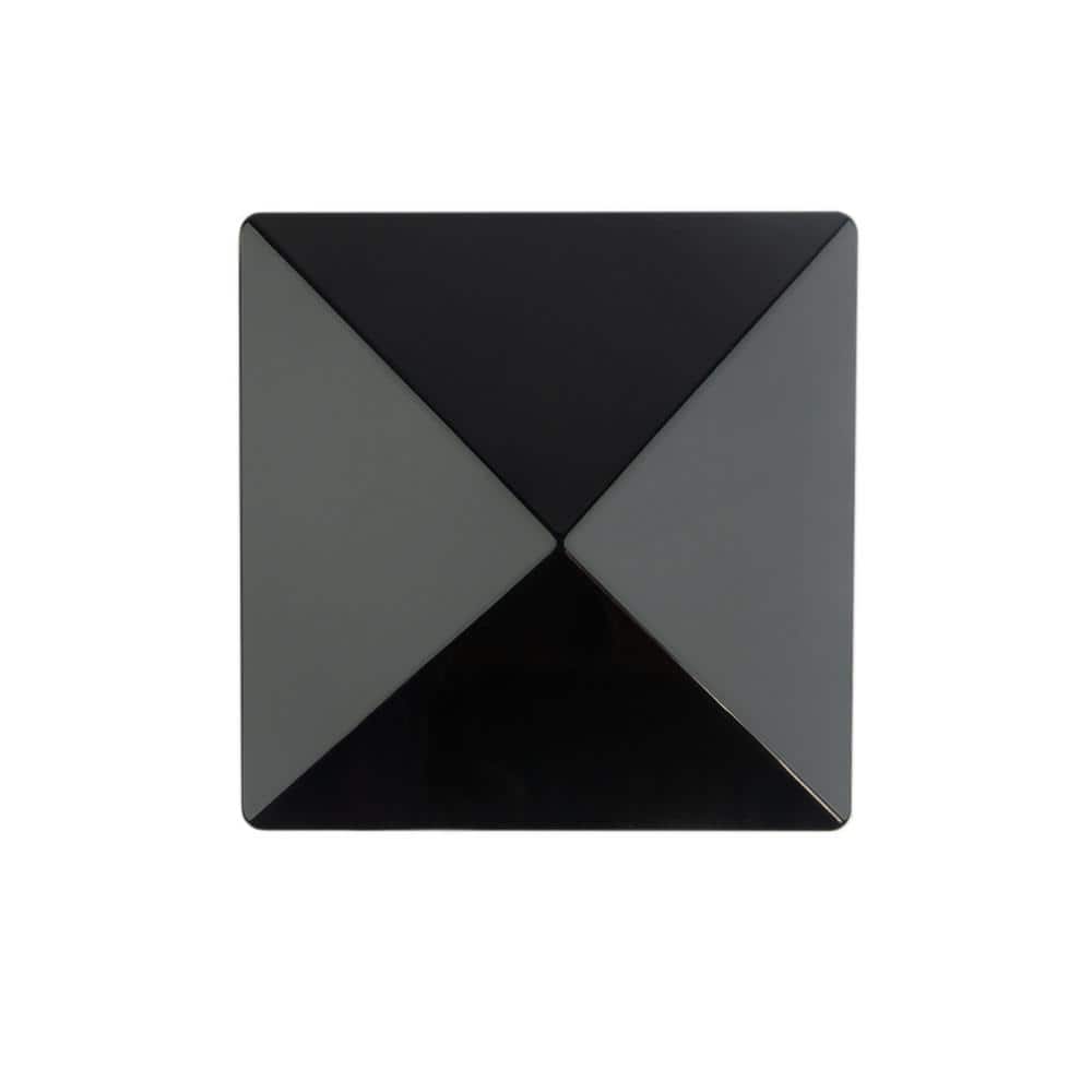 Deckorators 6 in. x 6 in. Victoria Black High Point Pressure Treated Wood Post Cap