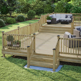 Deckorators 4 in. x 4 in. Victoria Black High Point Pressure Treated Wood Post Cap