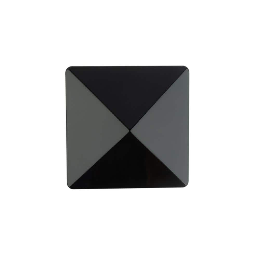 Deckorators 4 in. x 4 in. Victoria Black High Point Pressure Treated Wood Post Cap