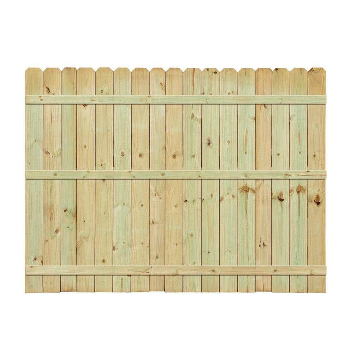 Installed Pressure Treated Pine Dog-Ear Picket Fence