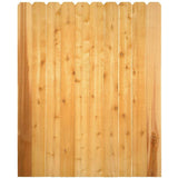Installed Western Red Cedar Dog-Ear Picket Fence