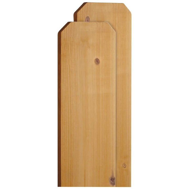Installed White Fir Dog-Ear Picket Fence