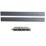 LH EP Complete Kit 6 ft. x 6 ft. Wood Grain Castle Gray WPC Composite Fence Panel w/Pronged Holders & Post Kits (5 set)