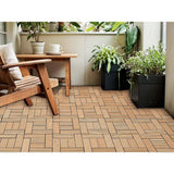 Tidoin Outdoor 1 ft. x 1 ft. Composite Deck Tile in Wood(20 Per Box)