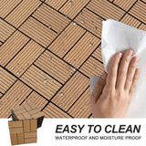 Tidoin Outdoor 1 ft. x 1 ft. Composite Deck Tile in Wood(20 Per Box)