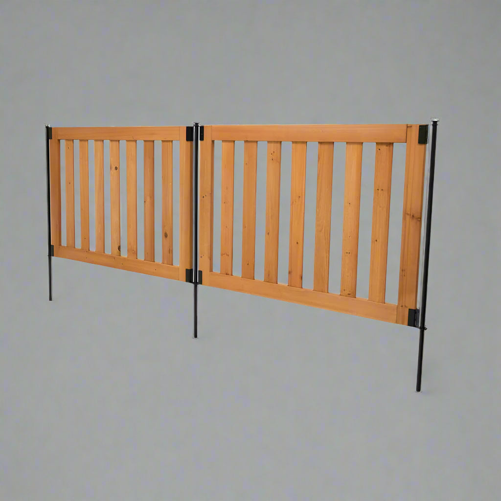 Zippity Outdoor Products Newberry Dig Free Wood Fence Kit - 48 in. x 32 in. Panels