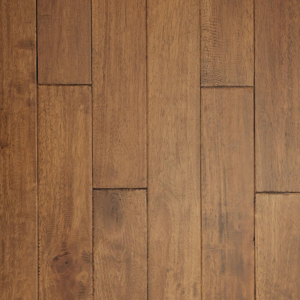 ASPEN FLOORING Woodside Caucho Wood 3/4 in. T x 4.5 in. W Light Distressed Solid Hardwood Flooring (21.82 sqft/case)