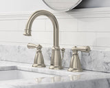 Moen Banbury 8 in. Widespread 2-Handle High-Arc Bathroom Faucet in Spot Resist Brushed Nickel