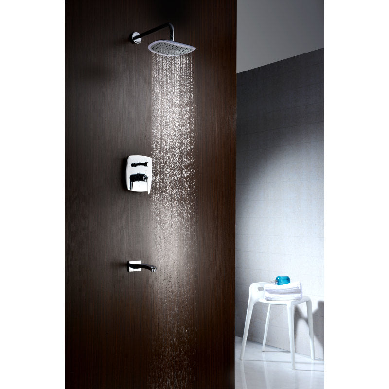 Tempo Series 1-Handle 1-Spray Tub and Shower Faucet in Brushed Nickel (Valve Included)