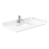 Wyndham Collection Miranda 36" Single Sink Bathroom Vanity with White Cultured Marble Top