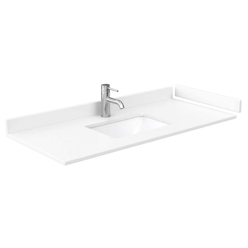 Wyndham Collection Miranda 48" Dark Blue Single Sink Vanity with Cultured Marble Top
