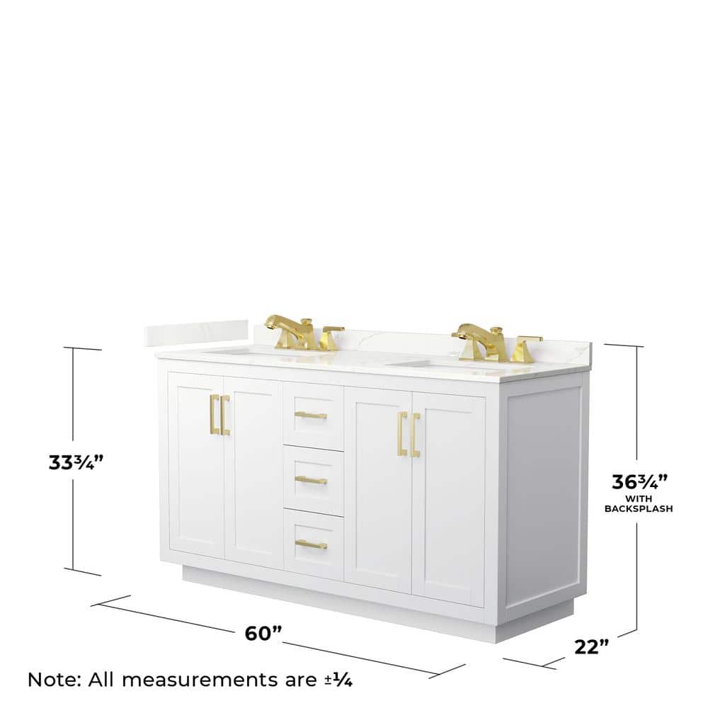 Wyndham Collection Miranda 60" Double Bath Vanity with Giotto Quartz Top