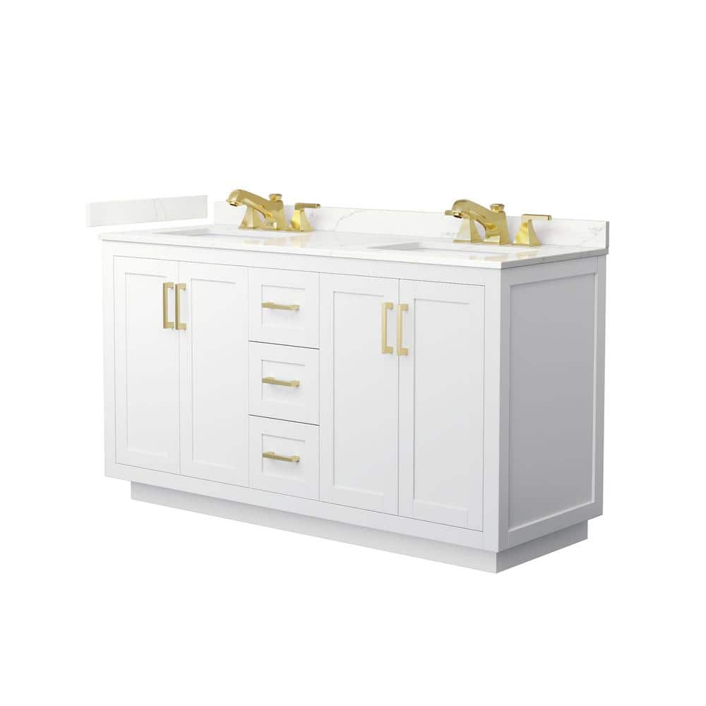 Wyndham Collection Miranda 60" Double Bath Vanity with Giotto Quartz Top