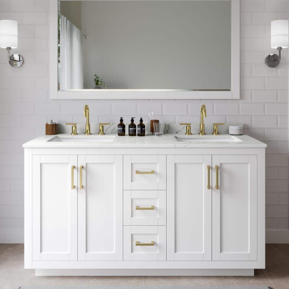 Wyndham Collection Miranda 60" Double Bath Vanity with Giotto Quartz Top
