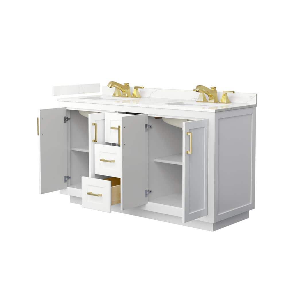 Wyndham Collection Miranda 60" Double Bath Vanity with Giotto Quartz Top
