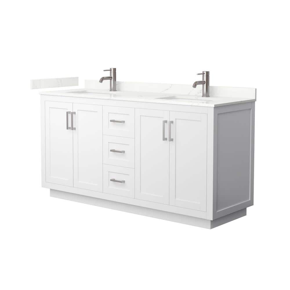 Wyndham Collection Miranda 66" Double Bath Vanity with Giotto Quartz Top