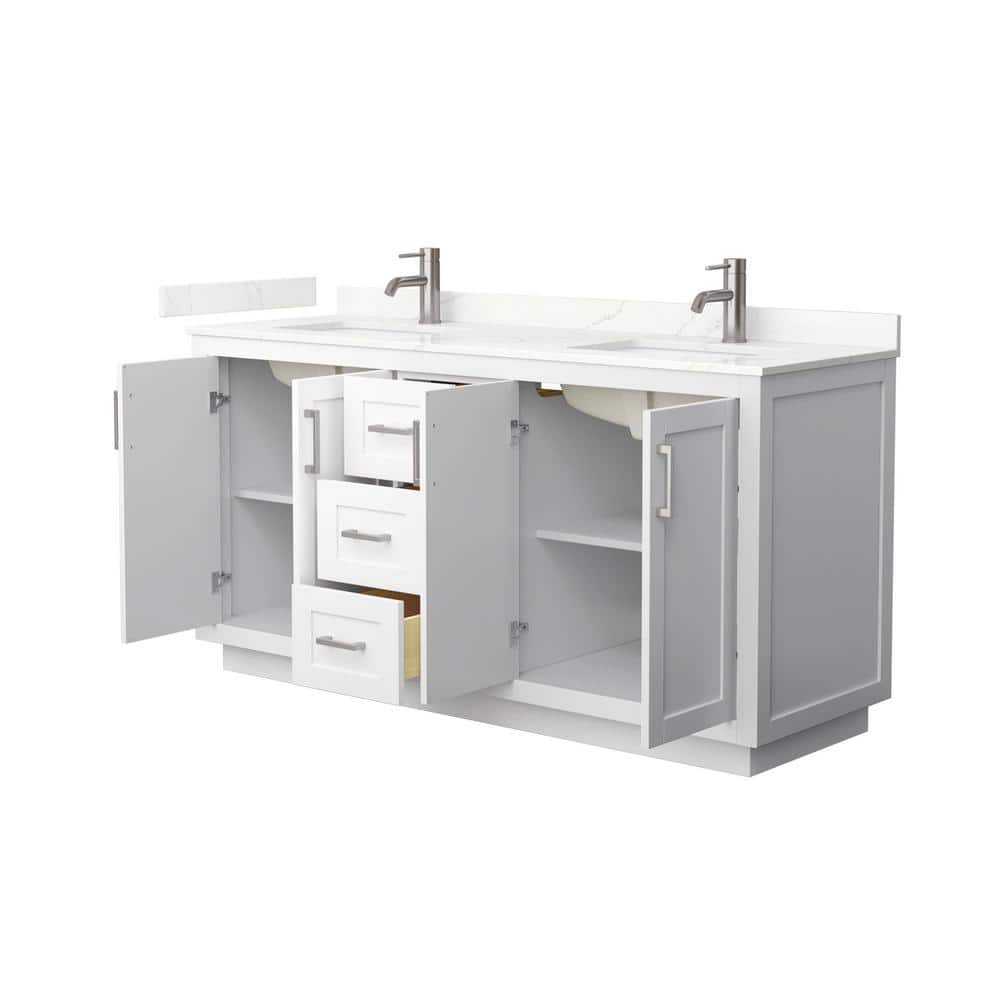 Wyndham Collection Miranda 66" Double Bath Vanity with Giotto Quartz Top