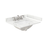 Wyndham Collection Beckett 24" Freestanding Dark Gray Bath Vanity with Giotto Quartz Top