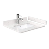 Wyndham Collection Beckett 24" Bathroom Vanity with Carrara Marble Top