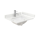 Wyndham Collection Beckett 24" Freestanding White Bath Vanity with Giotto Quartz Top