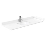 Wyndham Collection Beckett 54" Single Vanity in Dark Gray with Cultured Marble Top