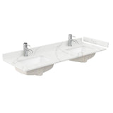 Wyndham Collection Beckett 60 in. Double Freestanding Dark Blue Bath Vanity with Giotto Quartz Top