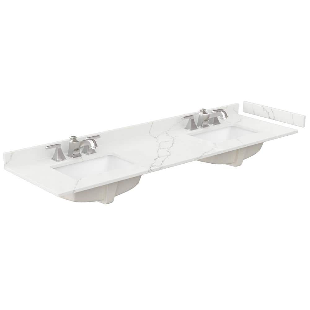 Wyndham Collection Avery 72" Double Bath Vanity with Giotto Quartz Top