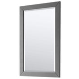 Wyndham Collection Daria 30 in. Bathroom Vanity with Carrara Marble Top and Mirror