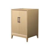 Wyndham Collection Janna 23.5 in. Bathroom Vanity Cabinet, White Oak Finish