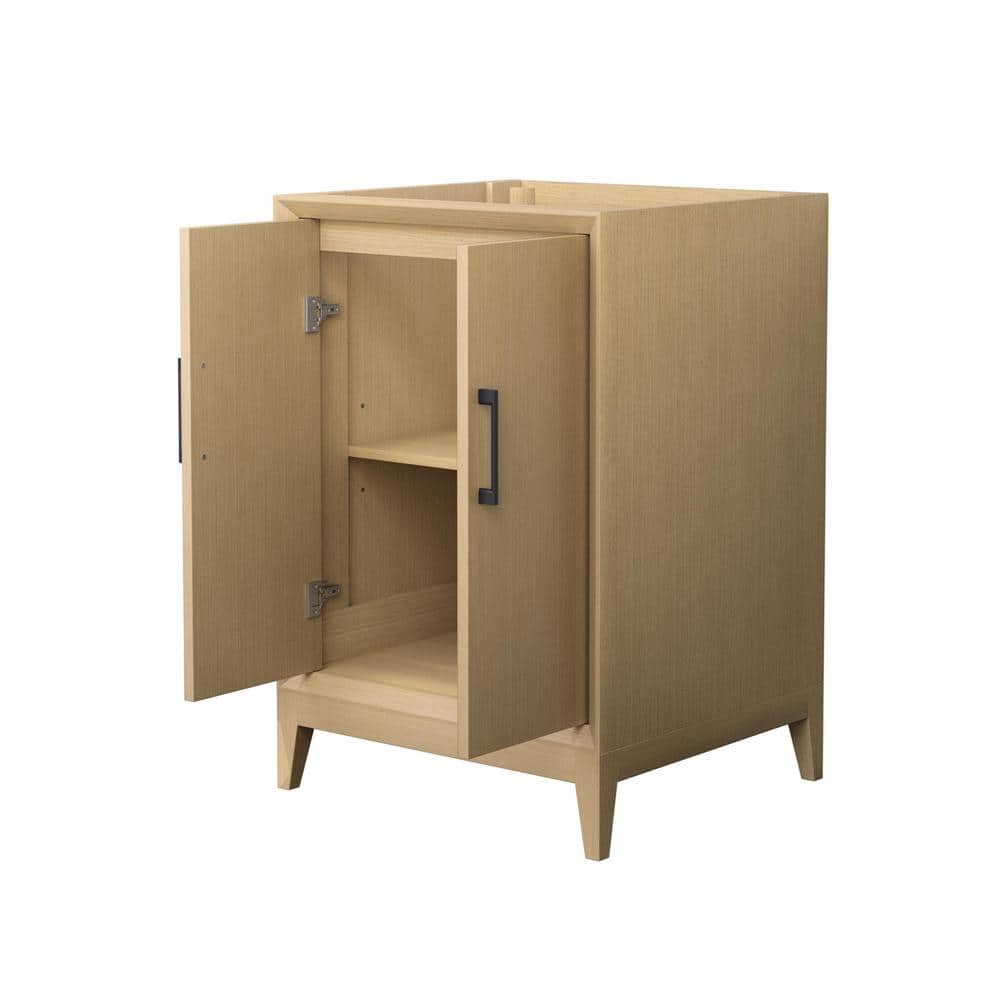 Wyndham Collection Janna 23.5 in. Bathroom Vanity Cabinet, White Oak Finish