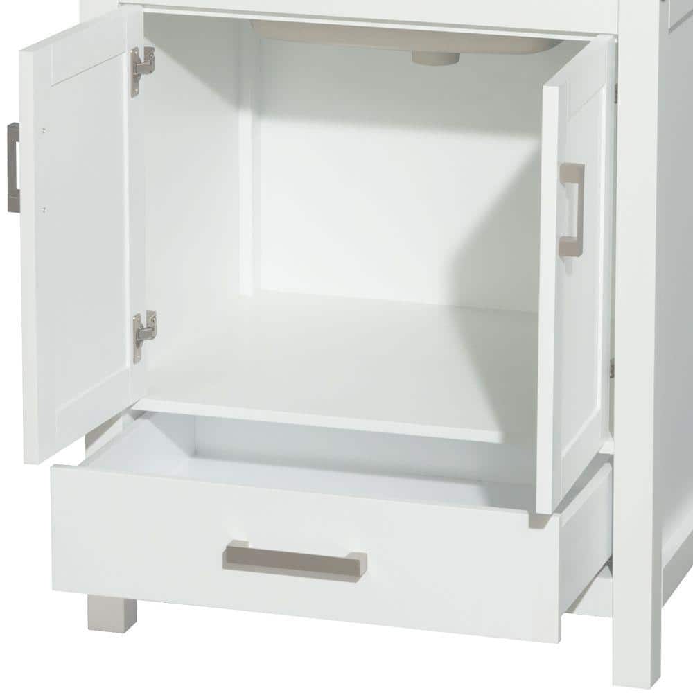 Wyndham Collection Sheffield 29 in. Bathroom Vanity Cabinet in White