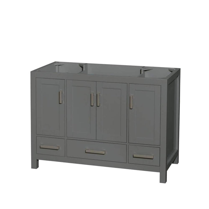 Wyndham Collection Sheffield 47 in. Single Bath Vanity Cabinet, Dark Gray