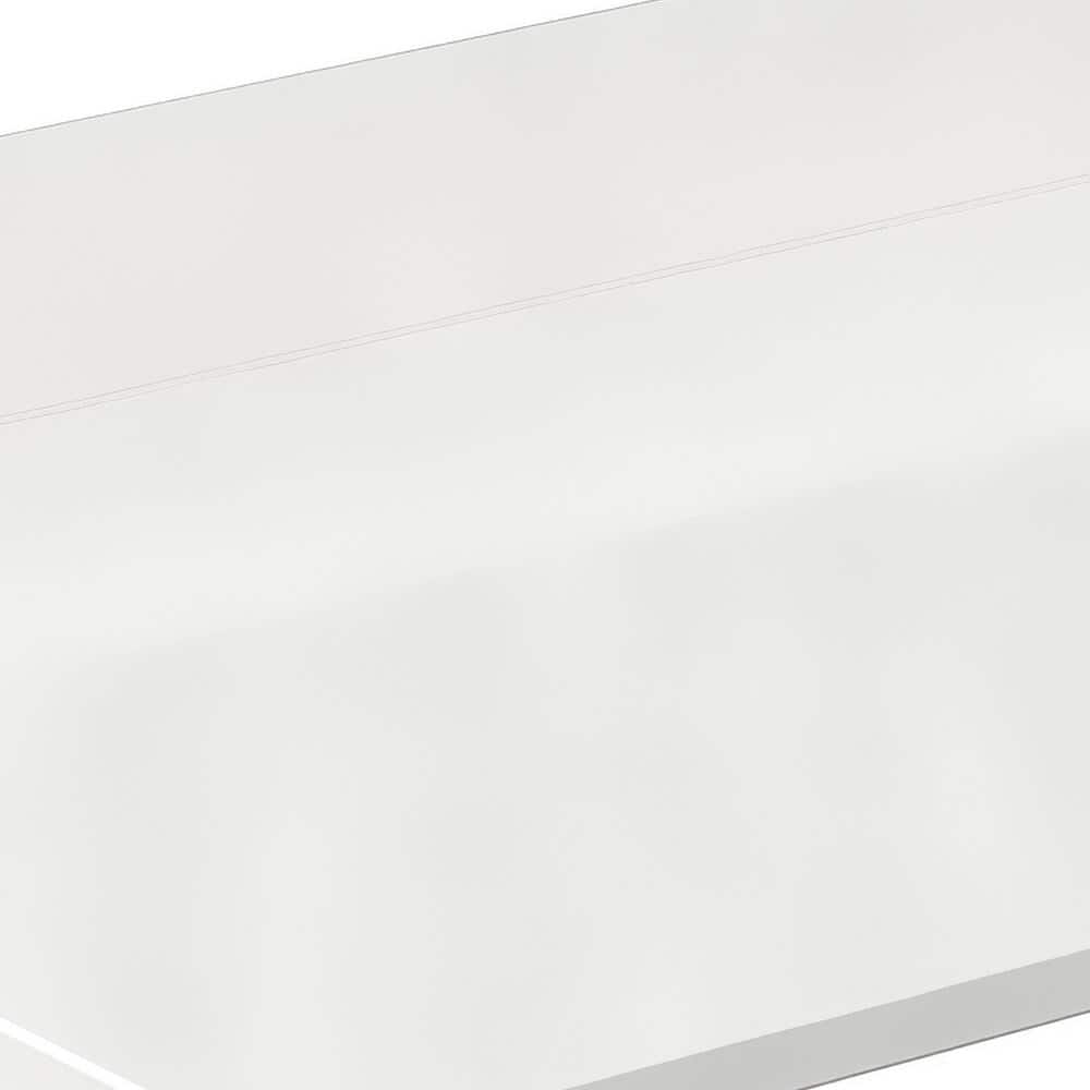 Wyndham Collection 60 in. Quartz White Bathroom Vanity Top with Sink
