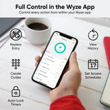 Wyze Smart Lock, Fingerprint Keyless Entry, Bluetooth Deadbolt Replacement, In-App Monitoring and Scheduled Access
